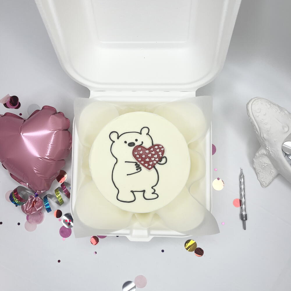 Бенто торт «Мишка с сердечком » 14 февраля