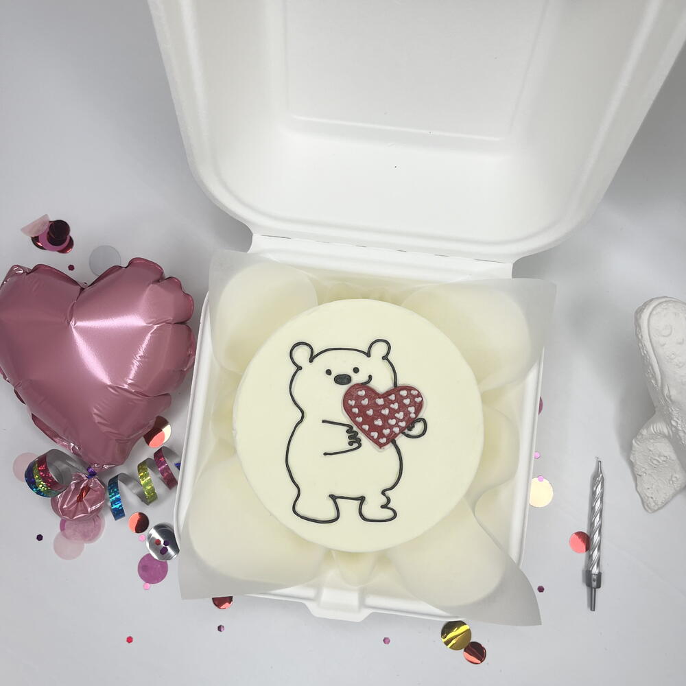 Бенто торт «Мишка с сердечком » 14 февраля