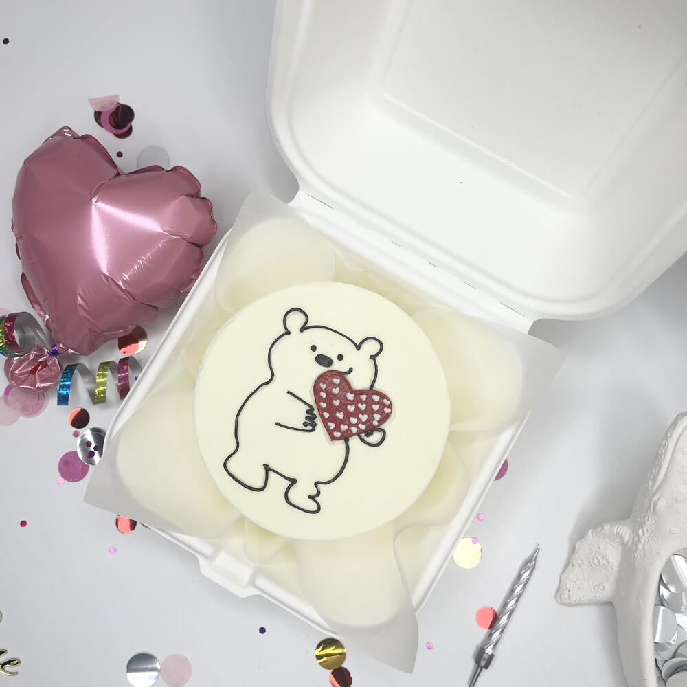 Бенто торт «Мишка с сердечком » 14 февраля