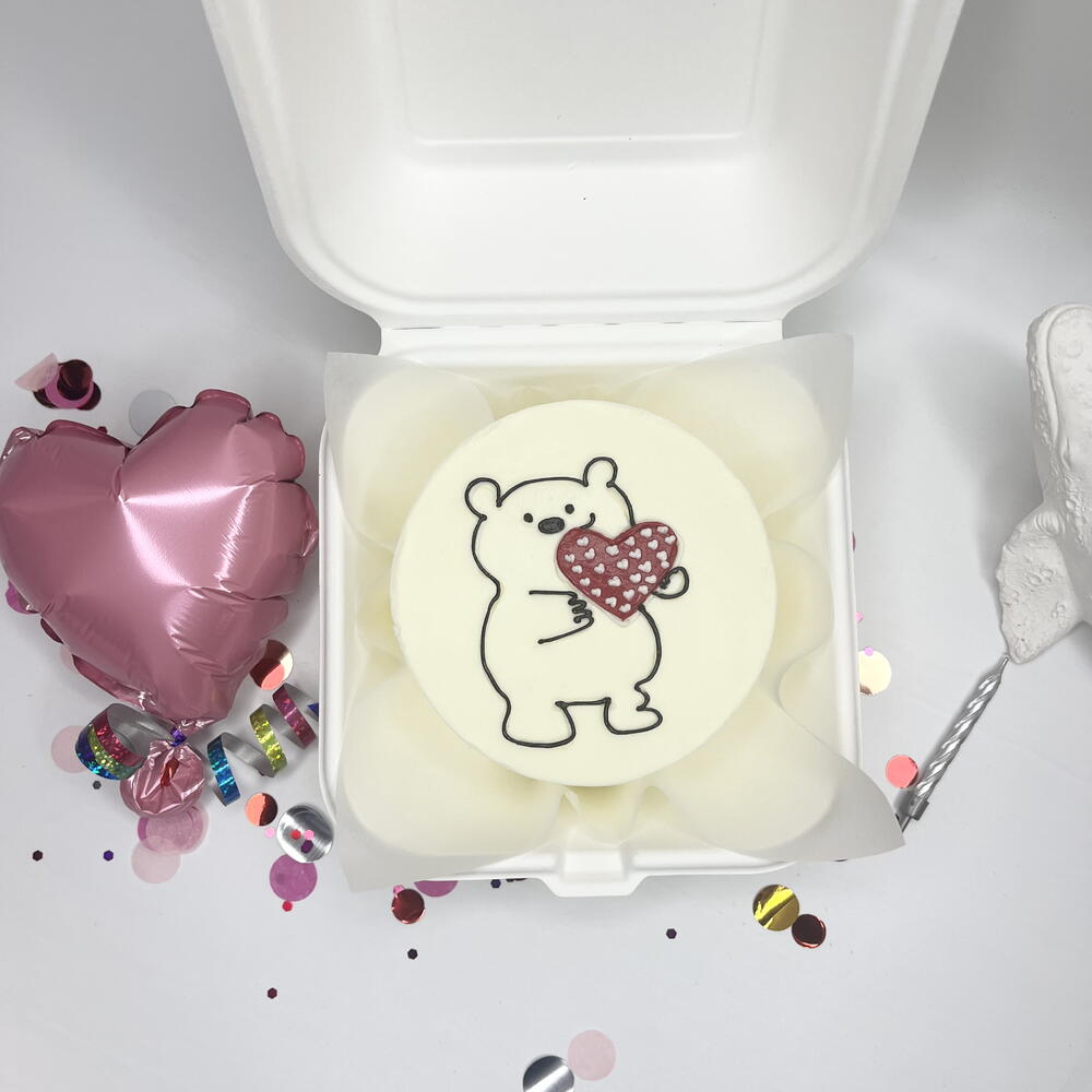 Бенто торт «Мишка с сердечком » 14 февраля