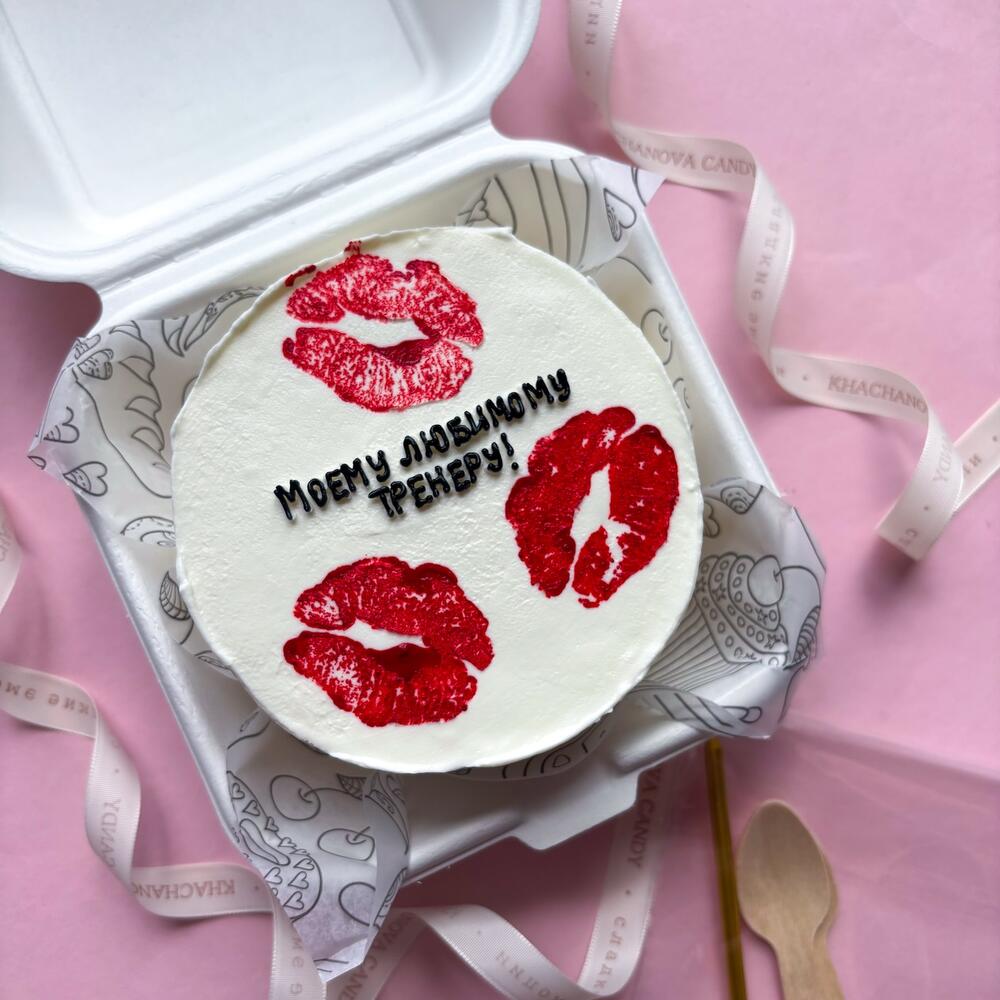 Бенто торт "Моему любимому тренеру" тренеру, наставнику, коучу