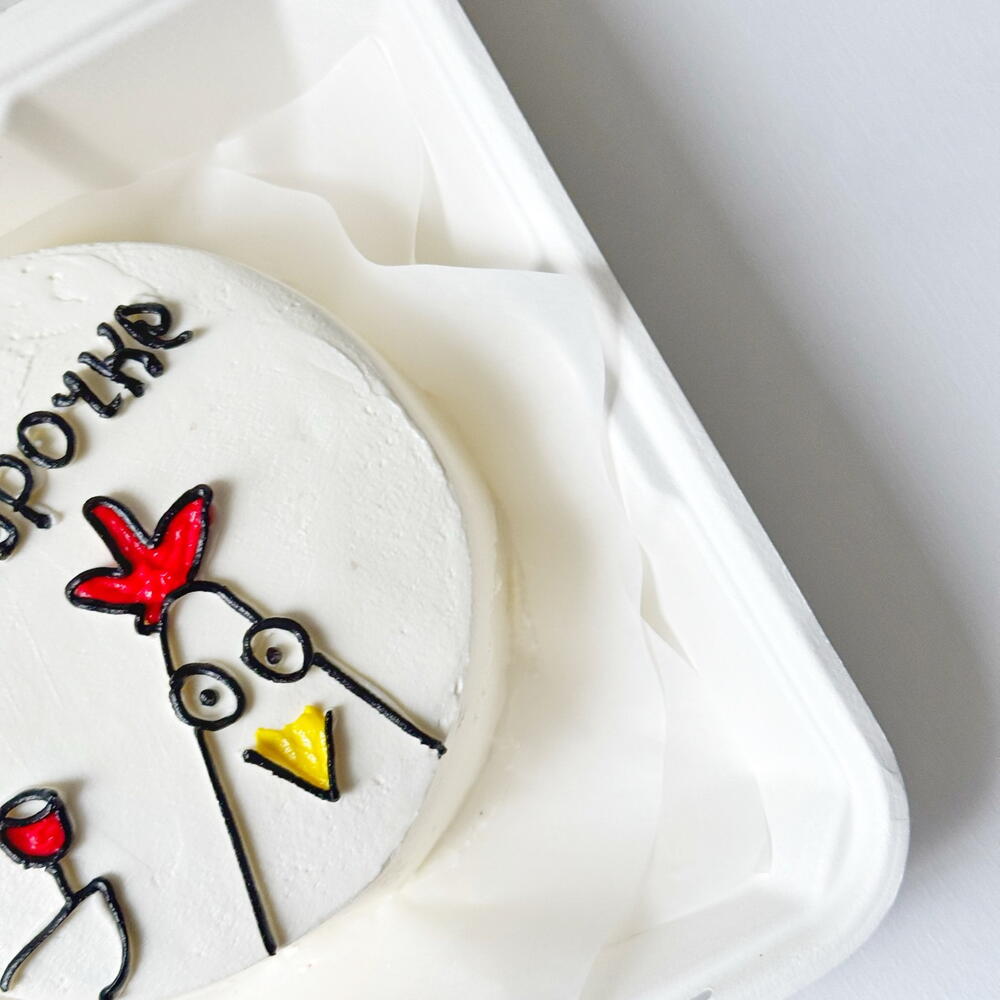 Бенто-торт "моей курочке" в подарок подруге, сестре