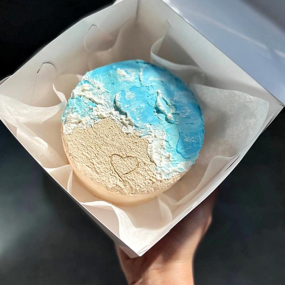 Бенто торт море