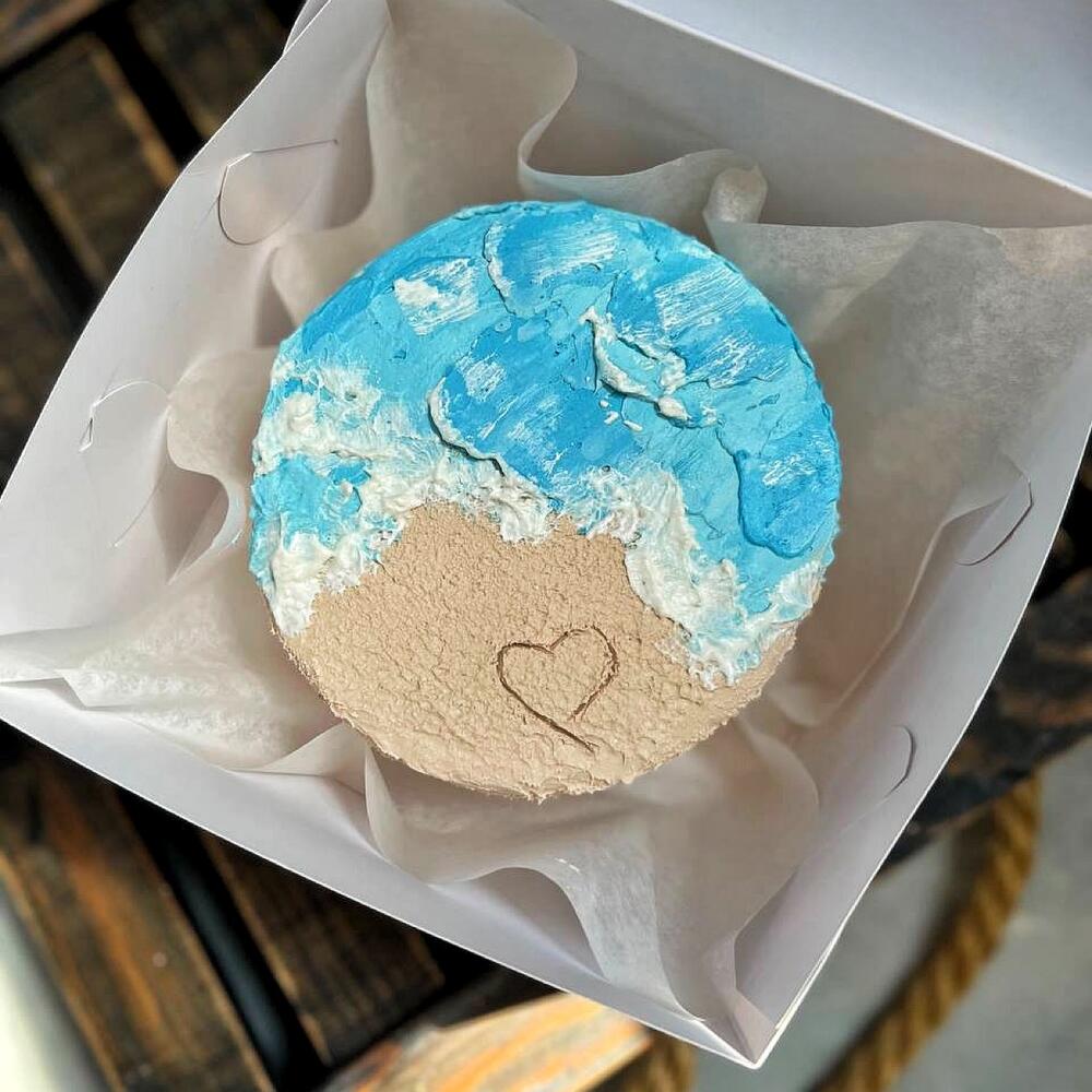 Бенто торт море