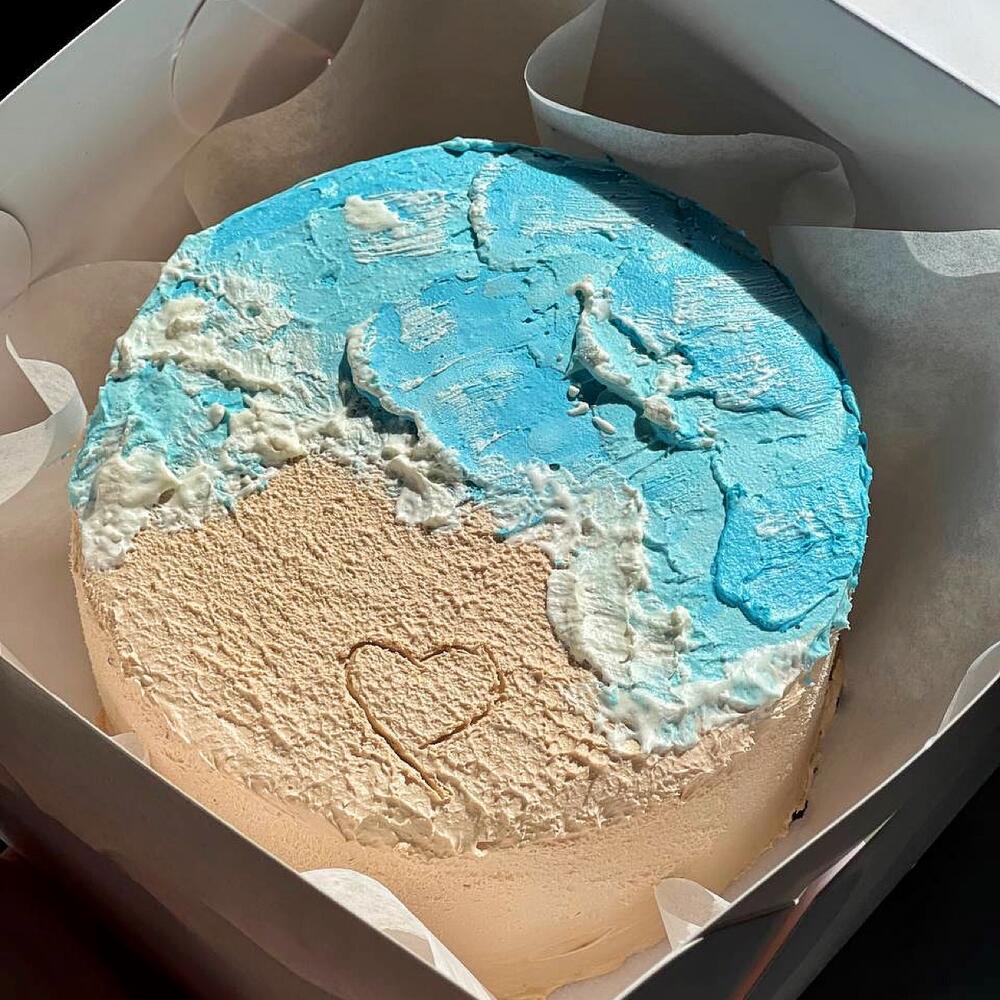 Бенто торт море