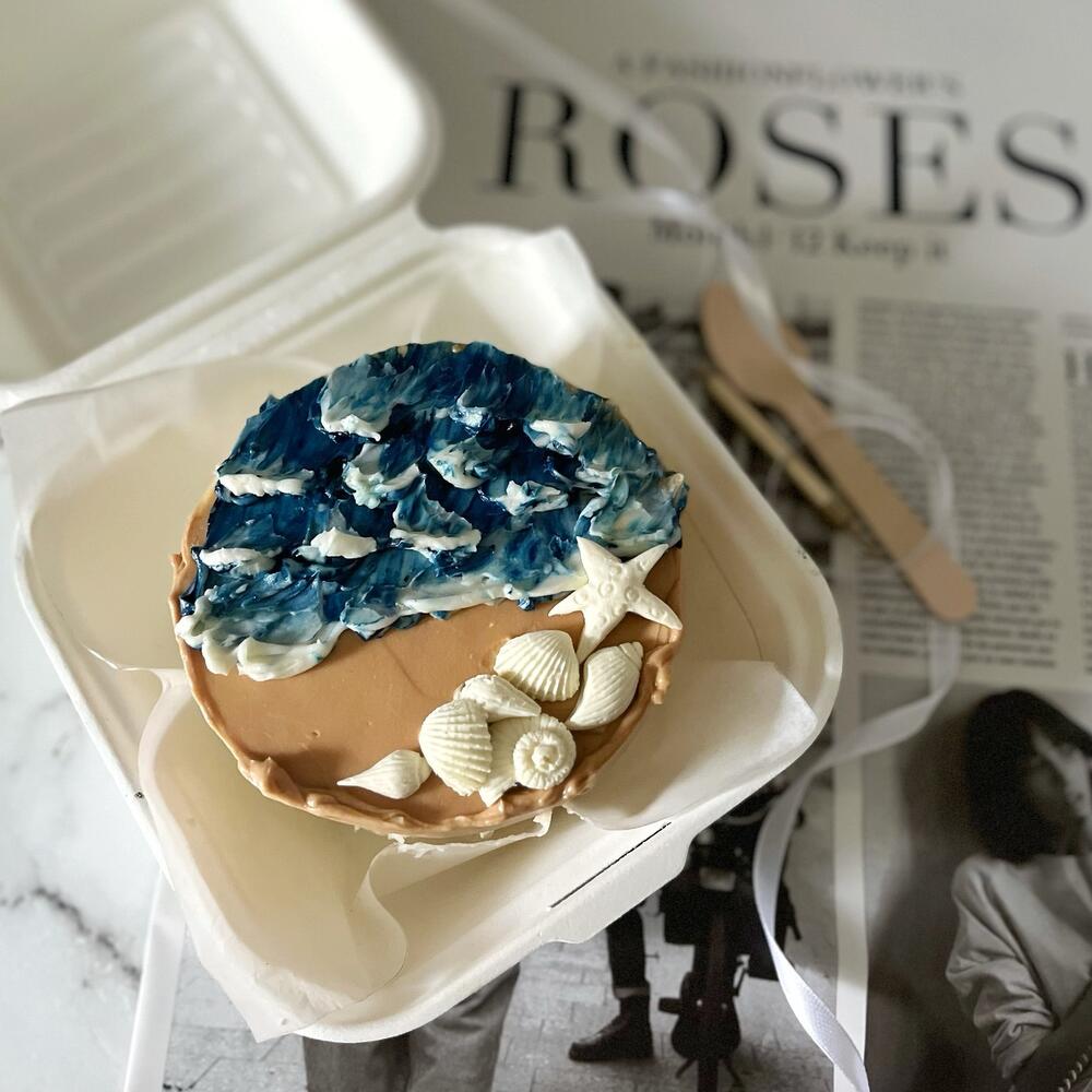 Бенто торт море в подарок