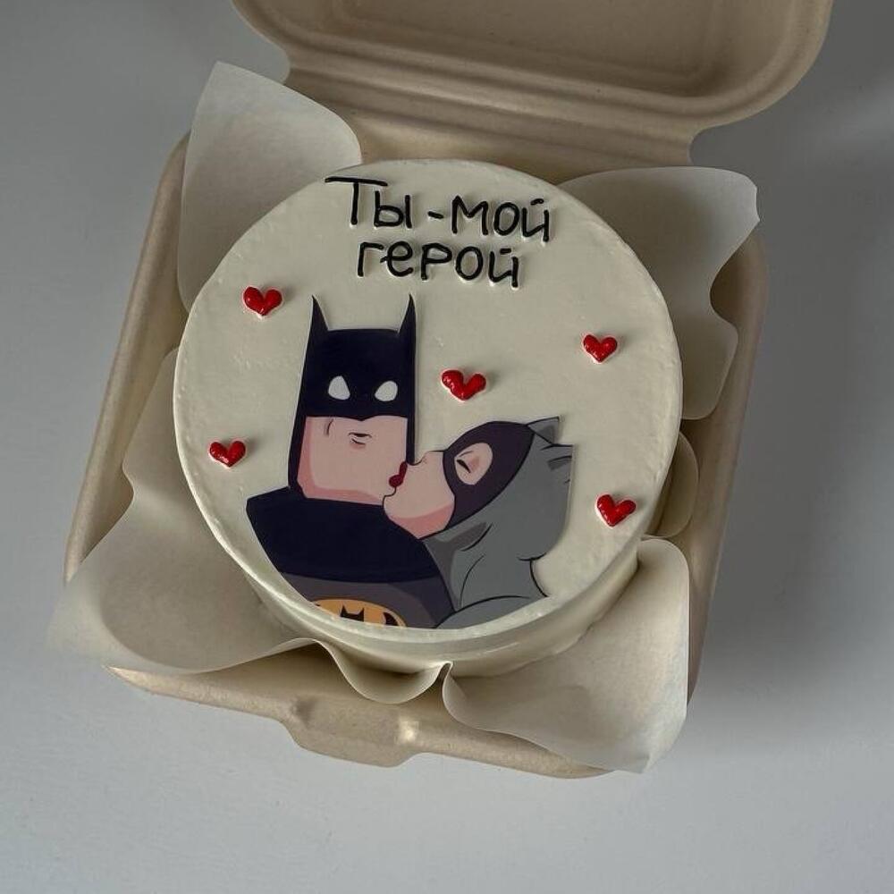 Бенто торт «мой герой»