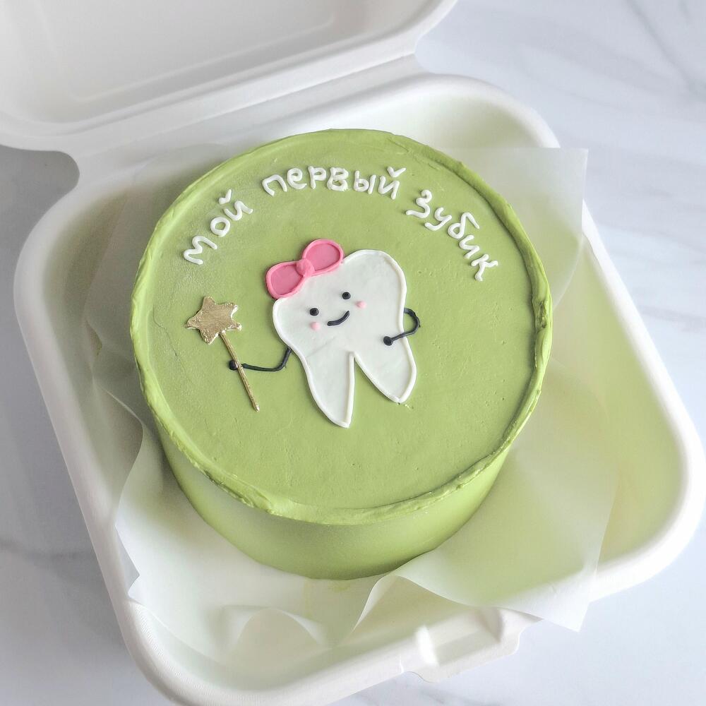 Бенто торт "Мой первый зубик" для малыша, ребенка
