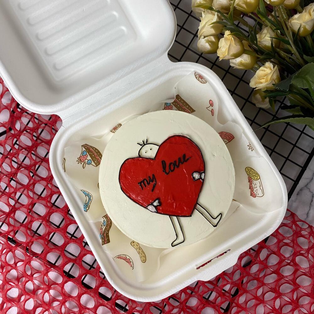 Бенто-торт «Моя любовь» на день влюбленных