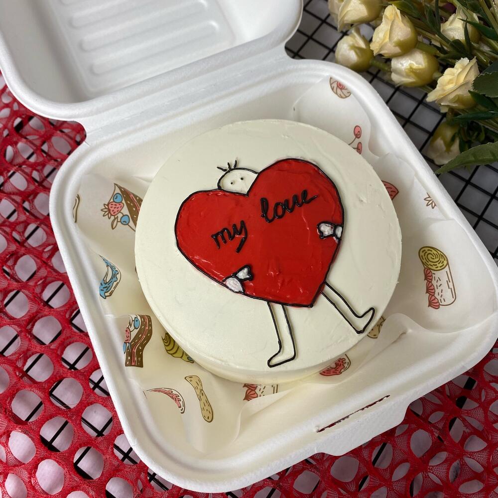 Бенто-торт «Моя любовь» на день влюбленных