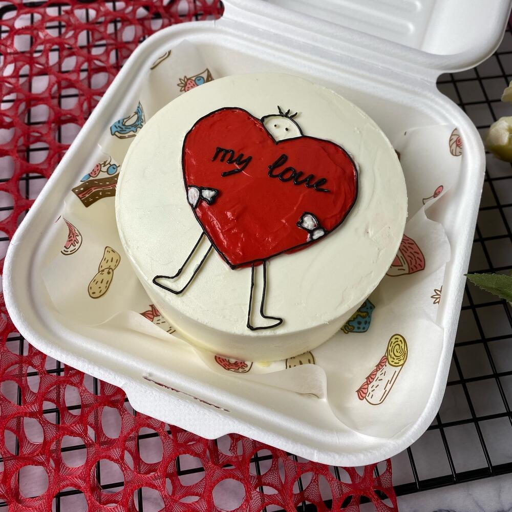 Бенто-торт «Моя любовь» на день влюбленных