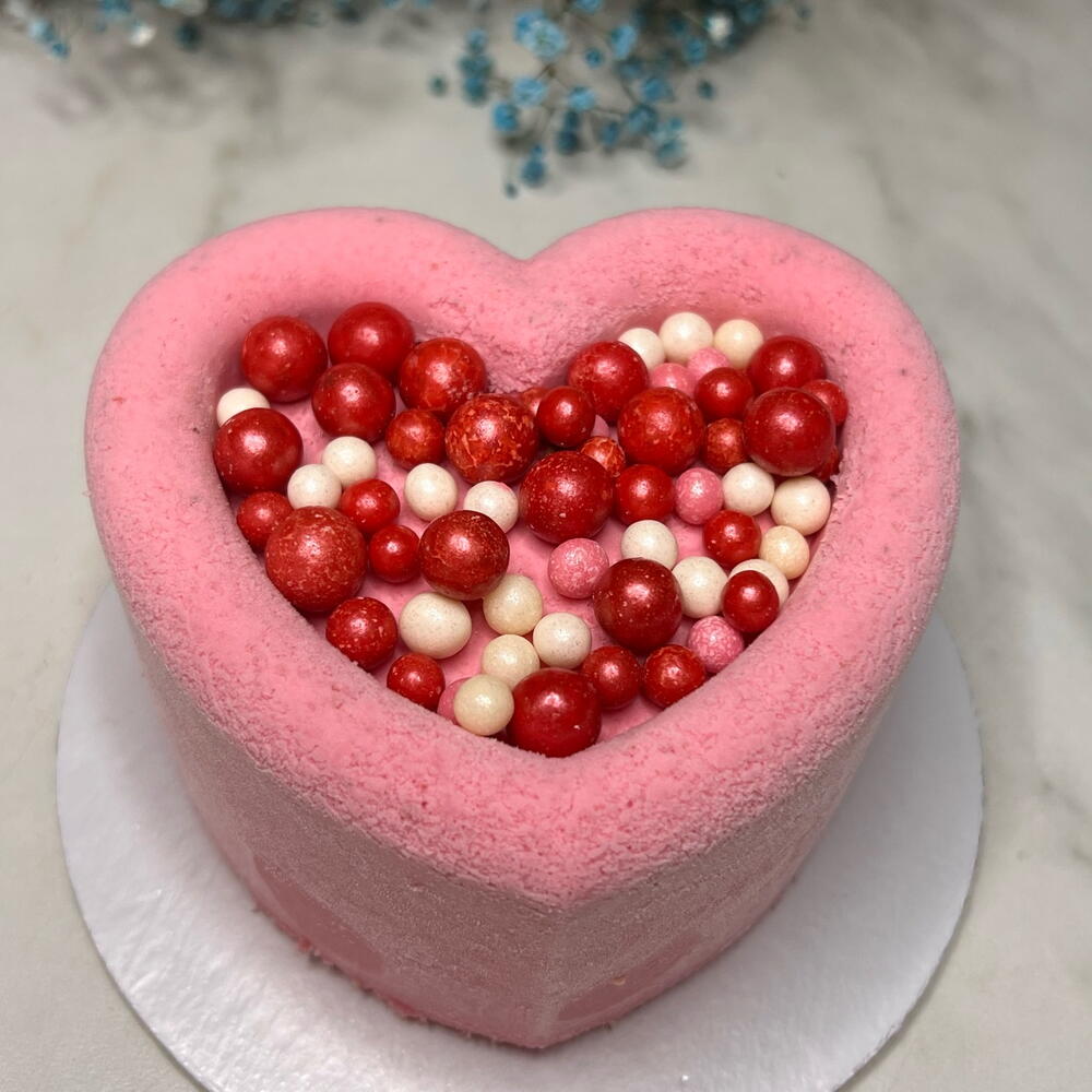 Бенто торт муссовый клубника/ лайм/ мята