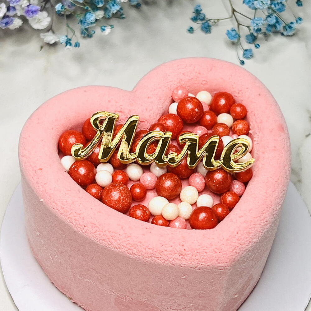 Бенто торт муссовый клубника/ лайм/ мята