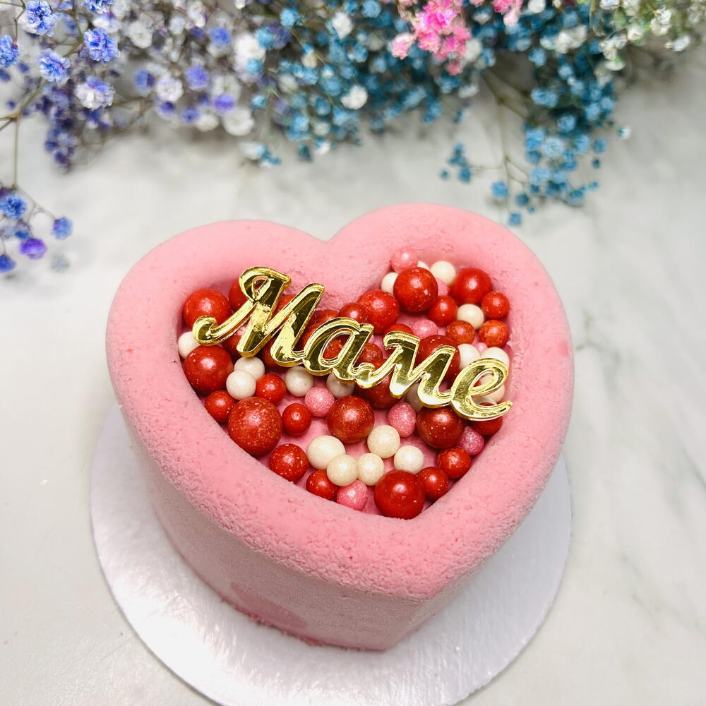 Бенто торт муссовый клубника/ лайм/ мята