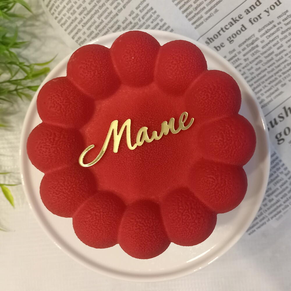 Бенто торт муссовый Красный велюр "Маме"