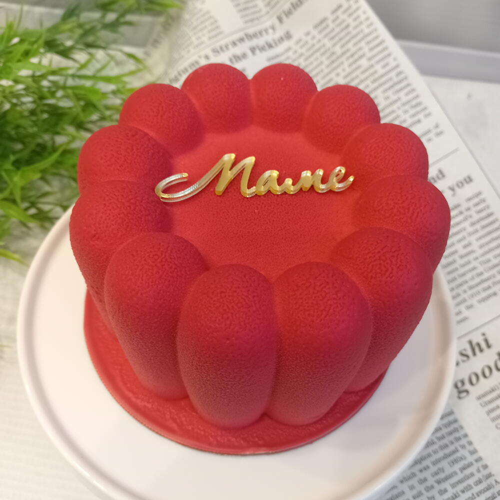 Бенто торт муссовый Красный велюр "Маме"