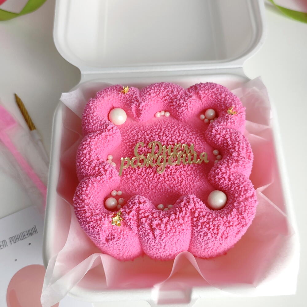 Бенто торт муссовый на 23 Февраля, 8 Марта