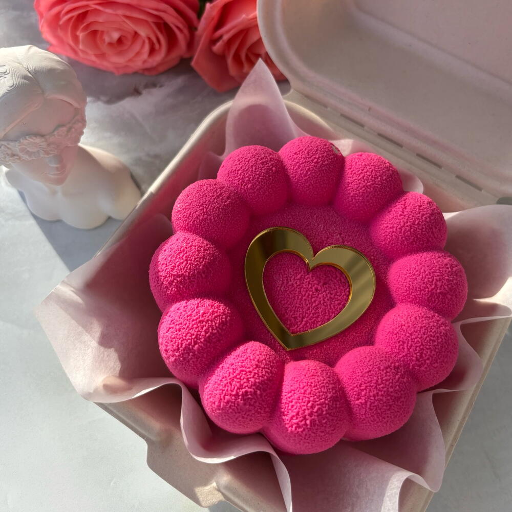 Бенто-торт муссовый на День влюблённых💕