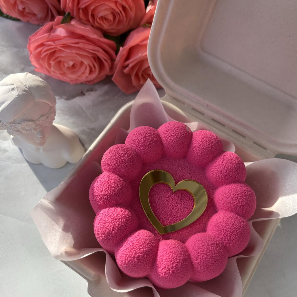 Бенто-торт муссовый на День влюблённых💕