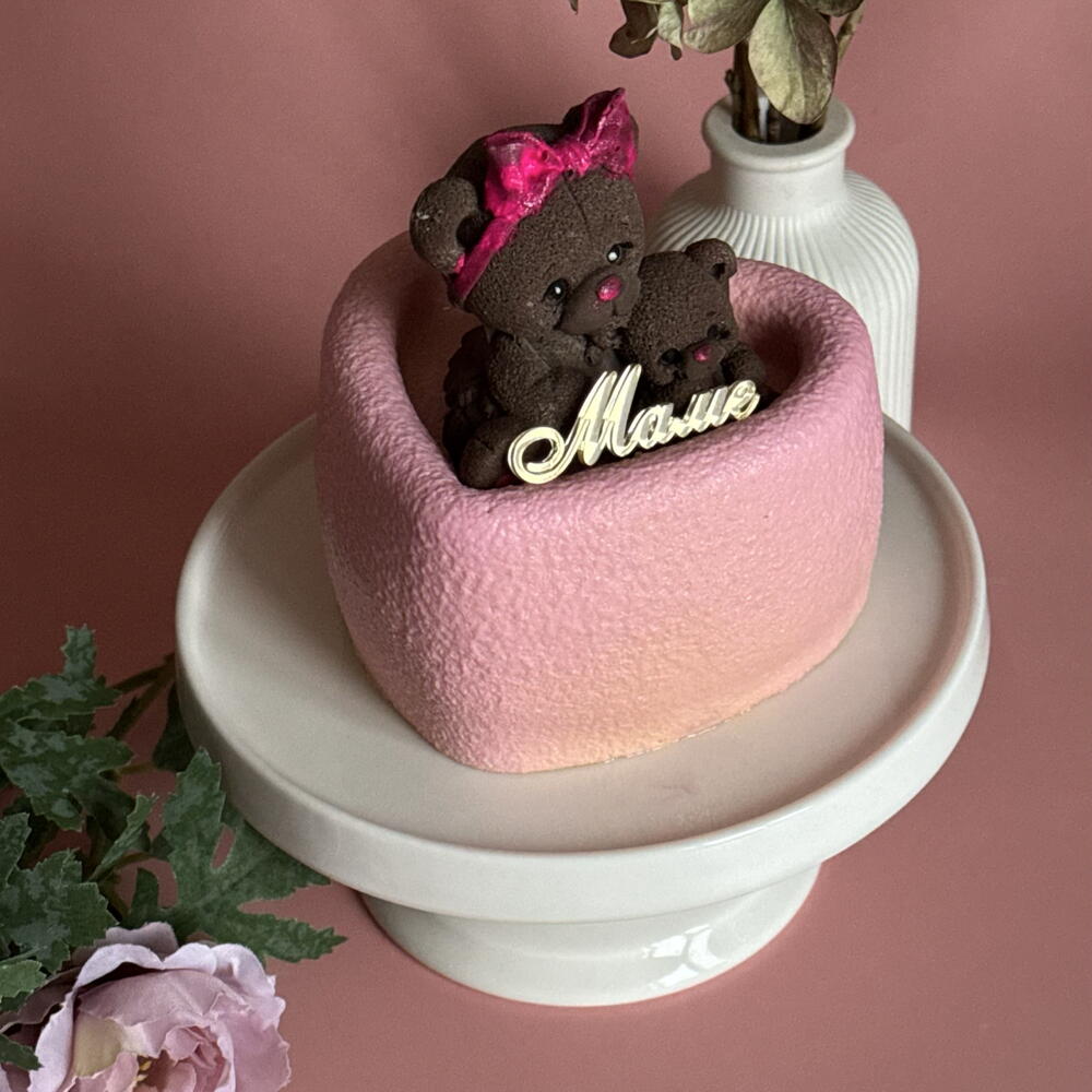 Бенто торт муссовый «Сердце» в подарок маме