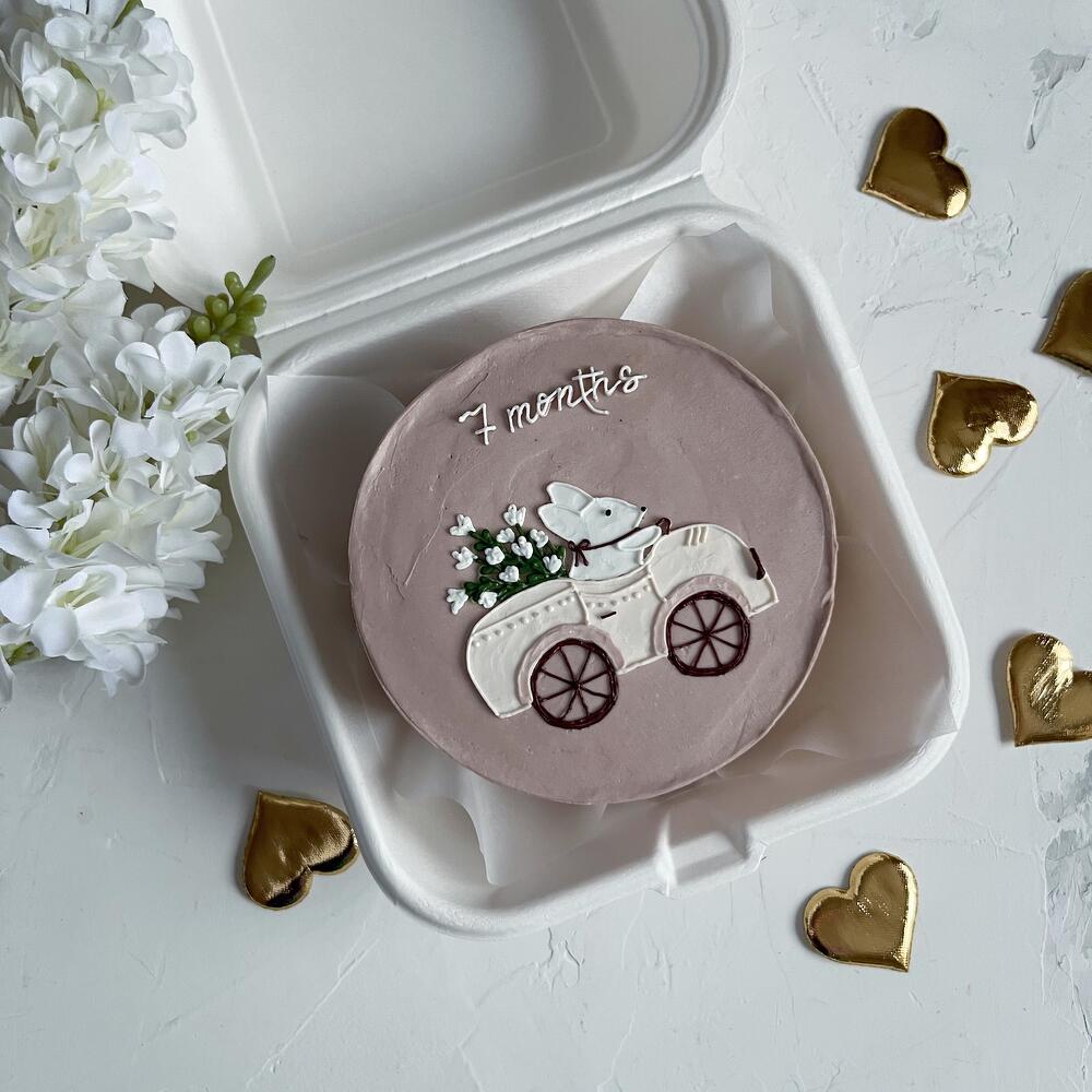 Бенто торт на 1 месяц, 2 месяца, 6 месяцев