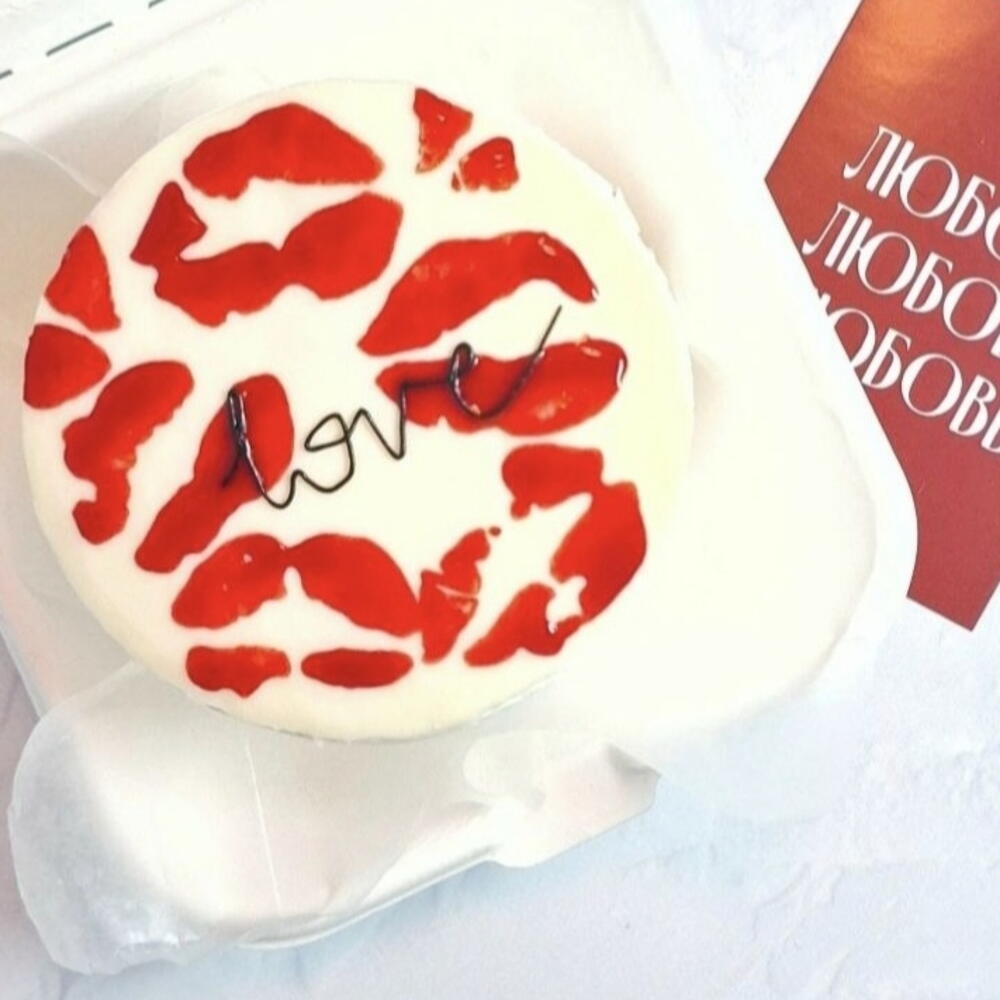 Бенто-торт на 14 февраля для девушки парня влюблённых