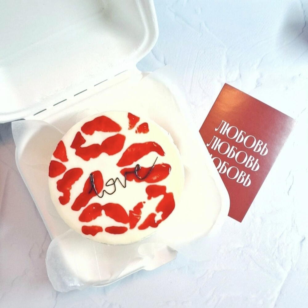 Бенто-торт на 14 февраля для девушки парня влюблённых