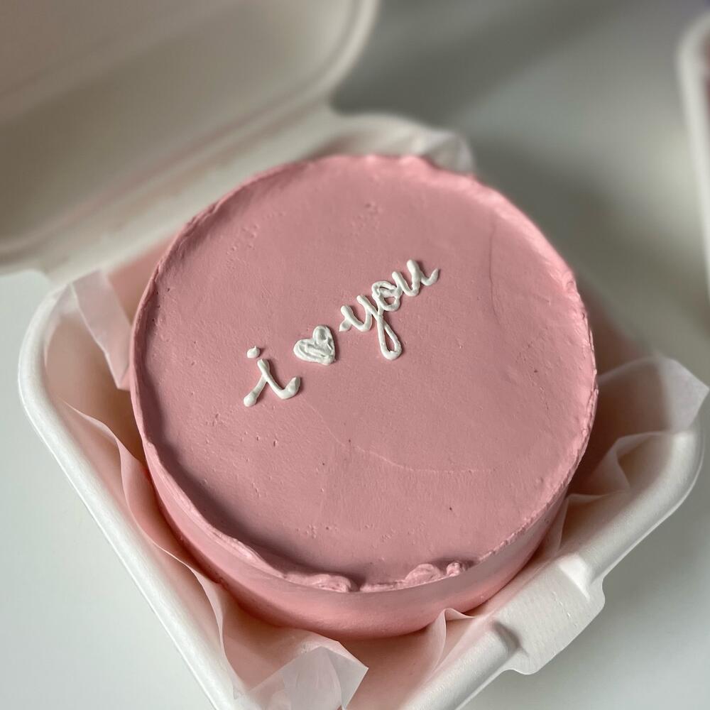 Бенто-торт на 14 февраля «I love you»