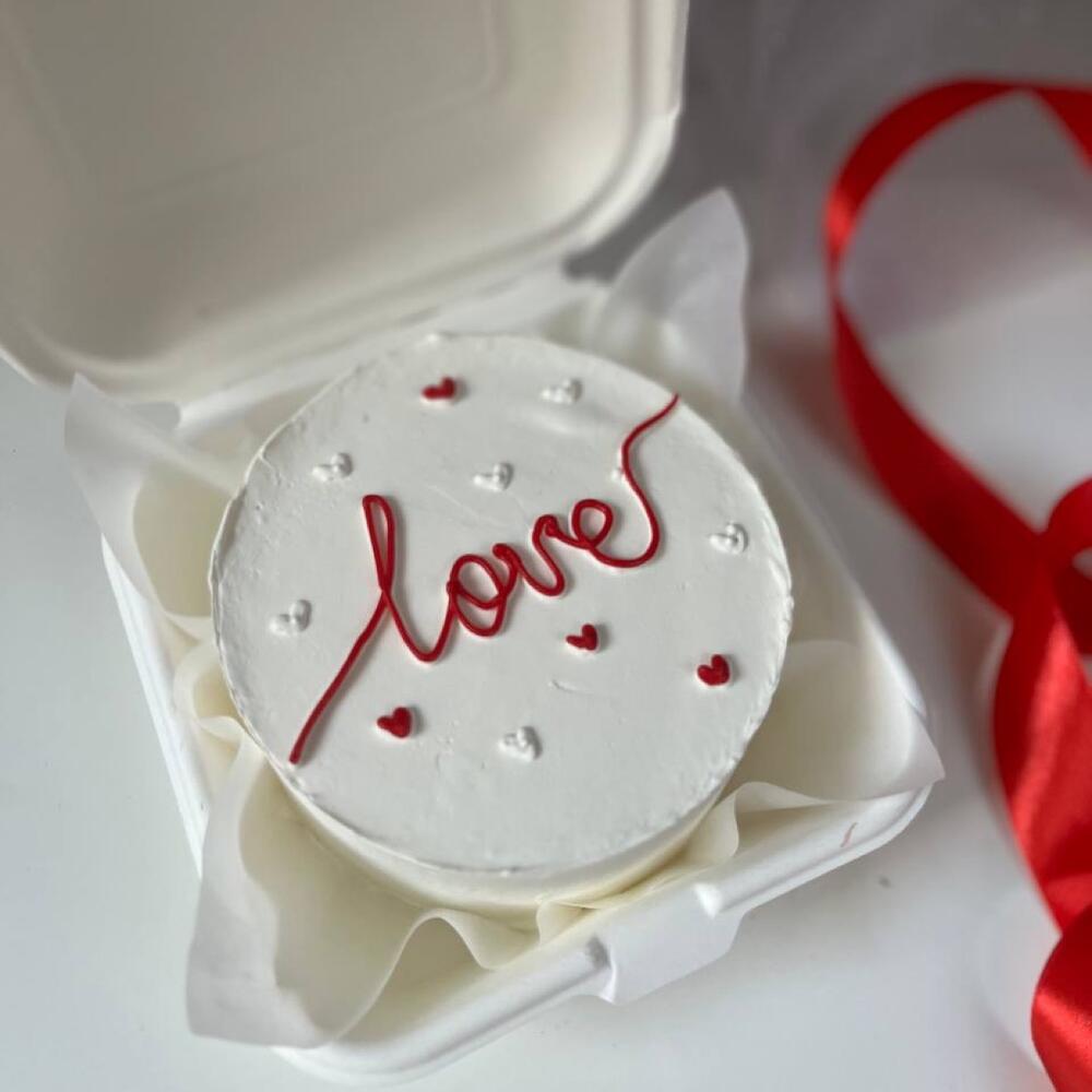 Бенто торт на 14 февраля LOVE