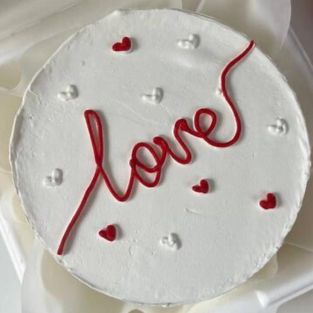 Бенто торт на 14 февраля LOVE