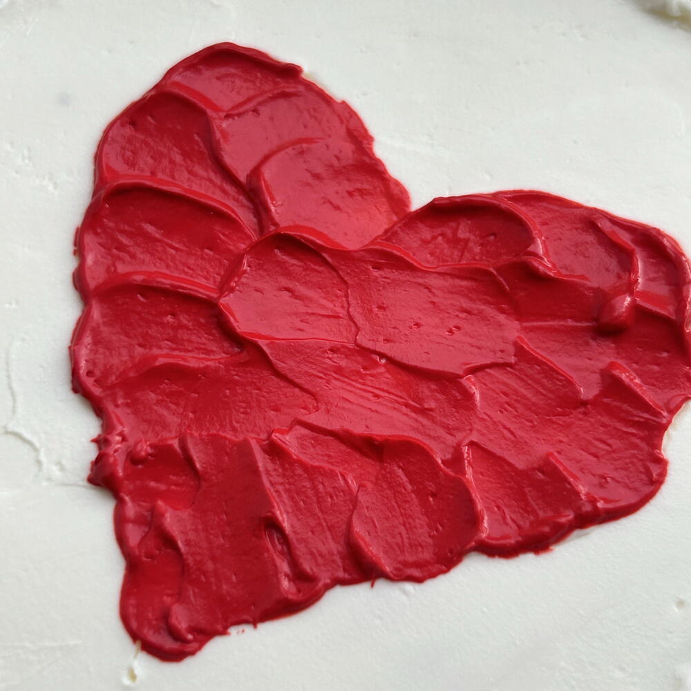 Бенто торт на 14 февраля «Сердце»