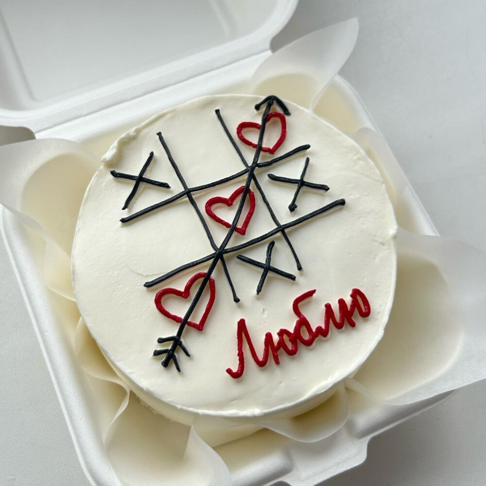 Бенто торт на 14 февраля"Люблю"