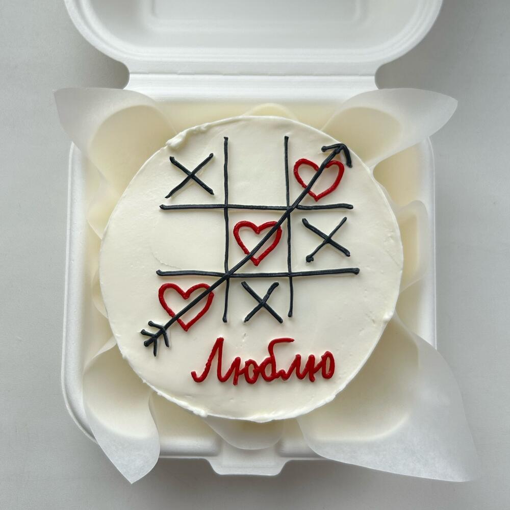 Бенто торт на 14 февраля"Люблю"