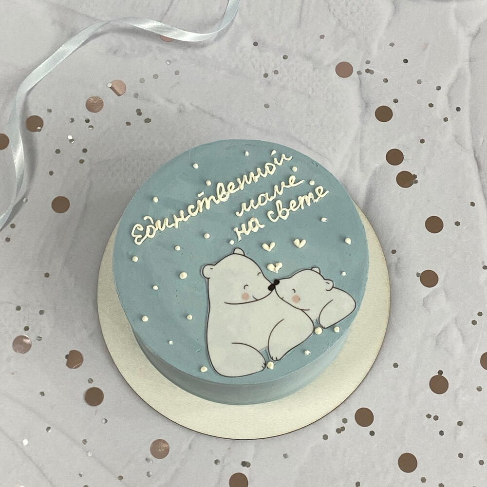 Бенто-торт на День матери «Единственной маме на свете»