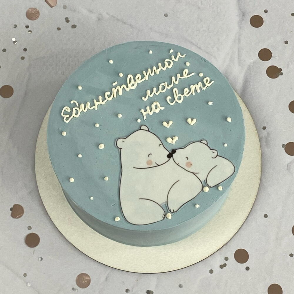 Бенто-торт на День матери «Единственной маме на свете»