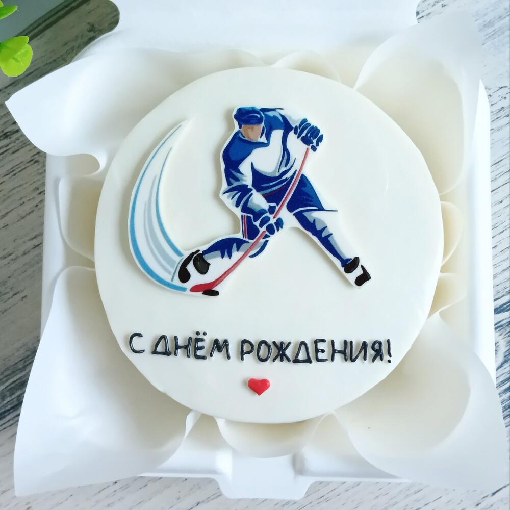 Бенто торт на день рождения для хоккеиста в подарок