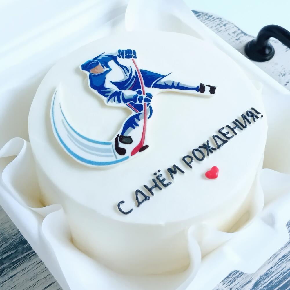 Бенто торт на день рождения для хоккеиста в подарок