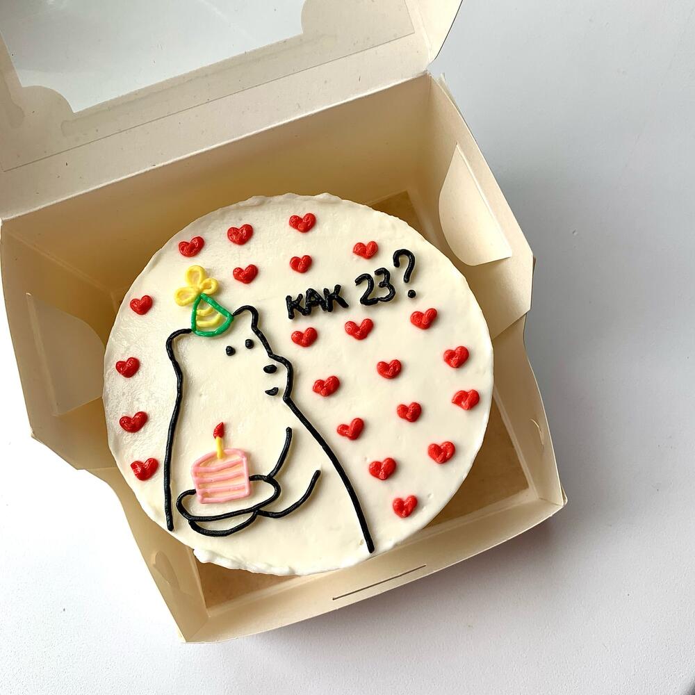 Бенто торт на день рождения другу, подруге