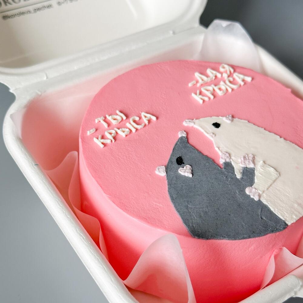 Бенто-торт на день рождения крысы