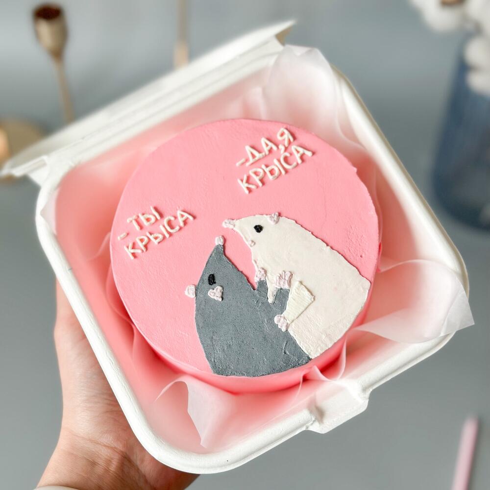 Бенто-торт на день рождения крысы