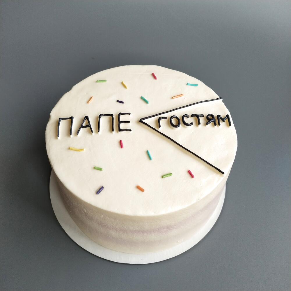 Бенто-торт на день рождения отца Кусочек гостям