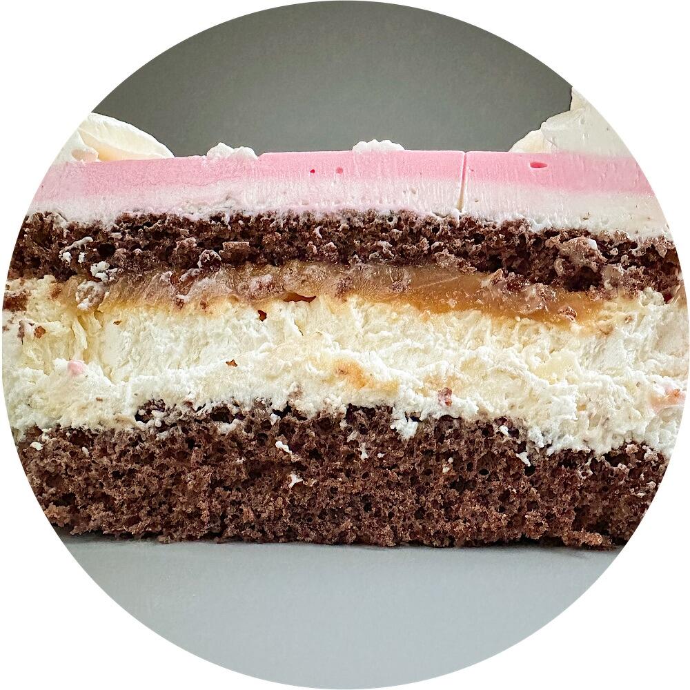 Бенто торт на день рождения с розовыми мазками Happy Birthday