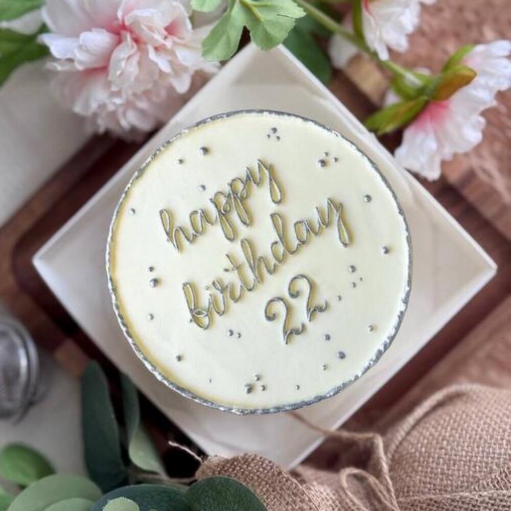 Бенто торт на день рождения с серебром