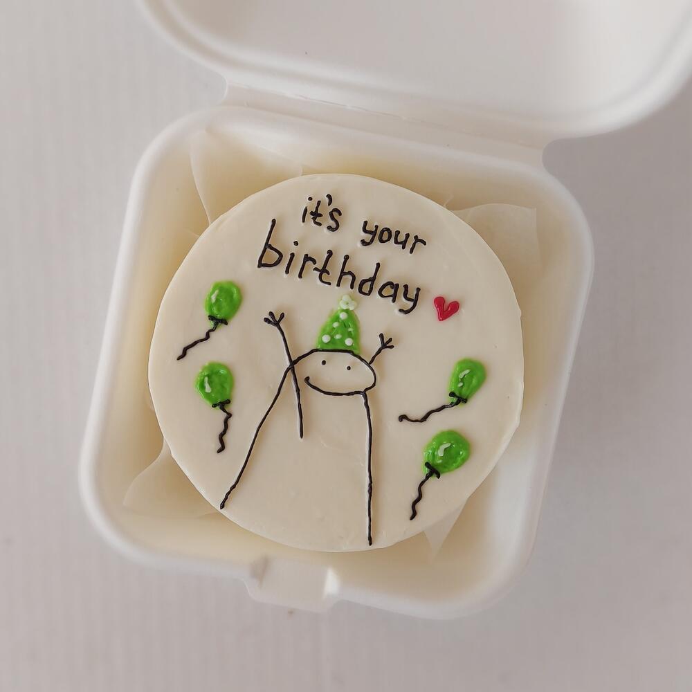 Бенто торт на день рождения с шариками