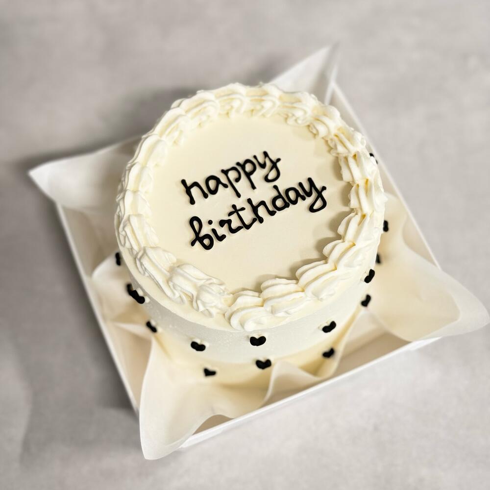 Бенто торт на день рождения в стиле ламбет