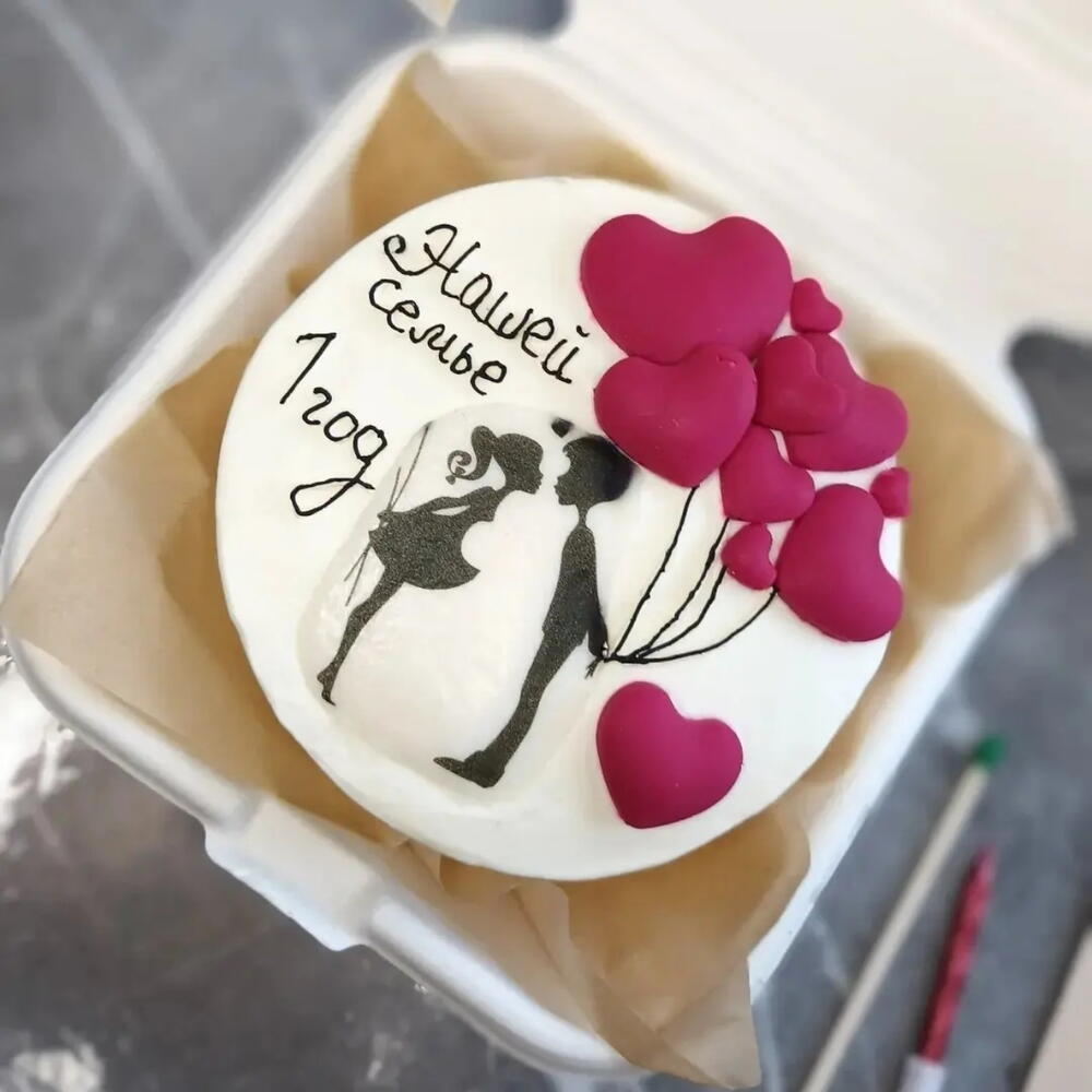 Бенто-торт « Нашей семье 1год»