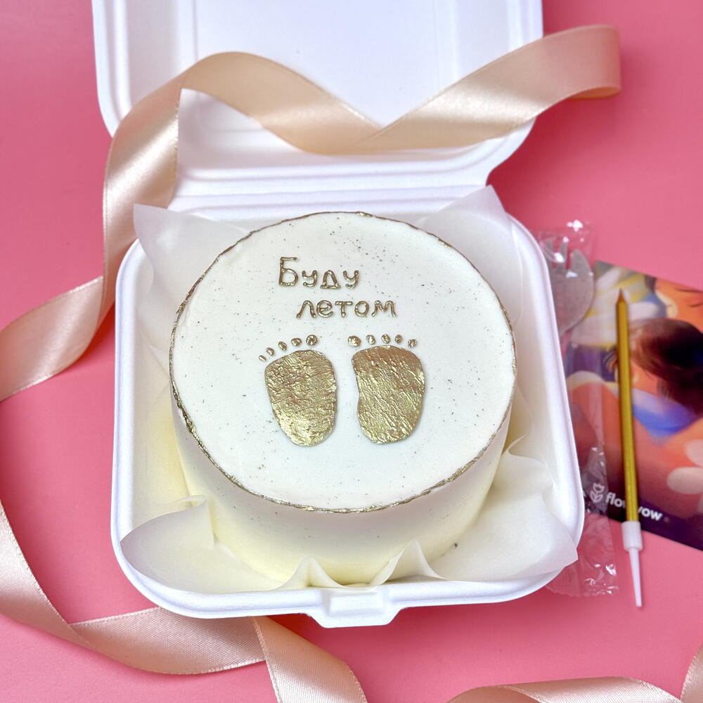 Бенто торт объявление о беременности Буду летом