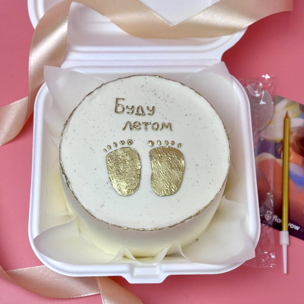 Бенто торт объявление о беременности Буду летом