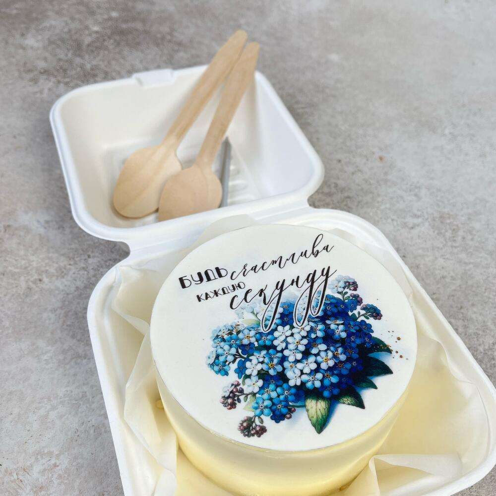 Бенто торт-открытка «Будь счастлива» на День Матери