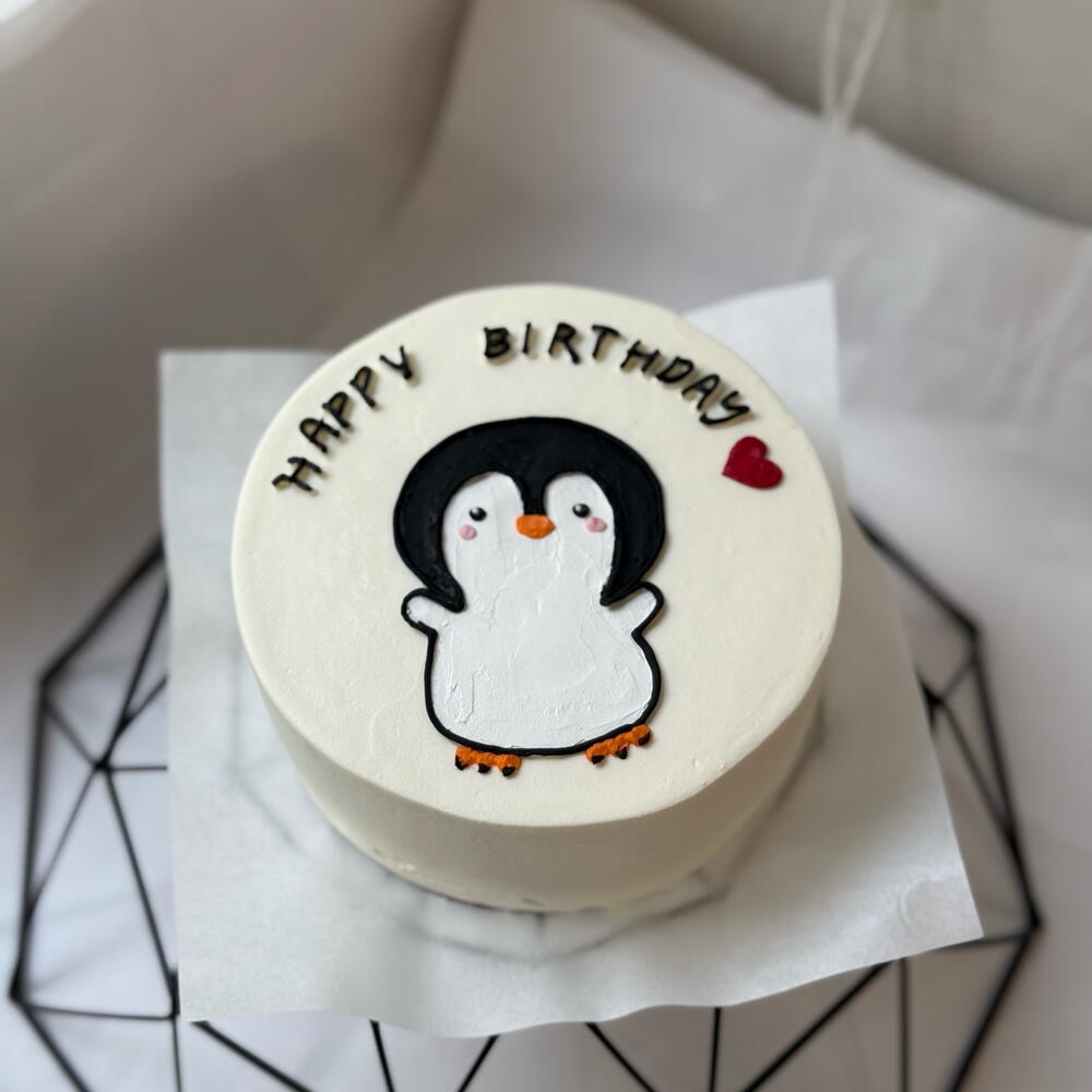 Бенто торт «пингвин»